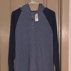 Banana Republic Blue Two Tone Hoodie